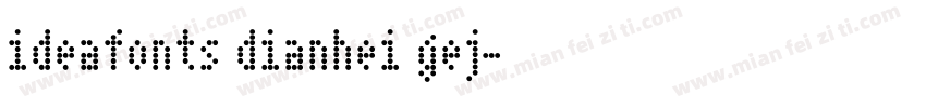 ideafonts dianhei gej字体转换